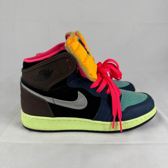Nike Air Jordan 1 Retro High OG Bio Hack Men’s 6.5Y Women’s 8 Vibrant Multicolor - Picture 4 of 16